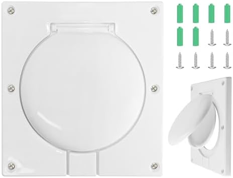 Dryer Vent Cover 4 Inch, Outdoor Dual Flap Vent Hood by Agotd