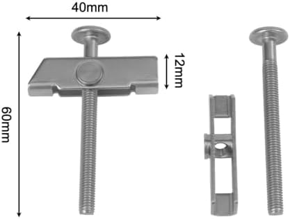 Toilet Seat Screws 304 Stainless Steel Bolts Replacement Kit - Image 5