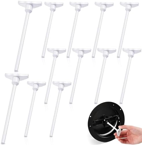 Wonderjune 12 Pcs Round Ceiling Diffuser Key Handle, Cover 6" 8" 10" 12" by Wonderjune