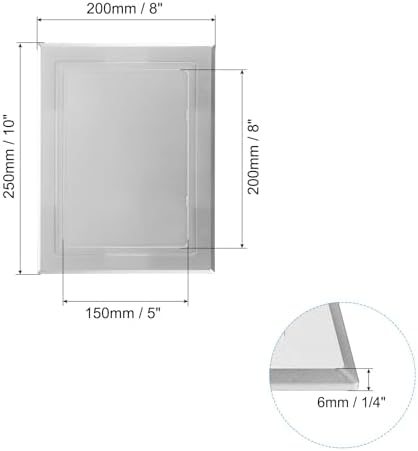 PATIKIL 8x6 inch Self-Adhesive Access Panel, ABS Plumbing Access Doors Easy - Image 2