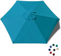 EliteShade USA 7.5FT Replacement Covers 6 Ribs Market Patio Umbrella Canopy by EliteShade