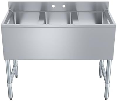 AmGood One Compartment Stainless Steel Under bar Sink - Image 2