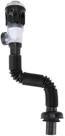 Sink Drain Pipe, Flexible P Trap Drain Kit, Anti Clogging Basket Filter by Unknown
