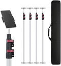 12FT Dust Barrier Poles, 4 Pack Zipper Wall Pole Kit by SHINMING