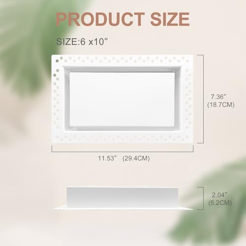 Flush Wall Vent Cover 6x10 Inch - Image 4