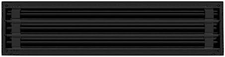 BUILDMART - 24x6 Modern AC Vent Cover - Decorative Black Air Vent - Standard - Image 2