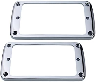 Guyker Metal Flat Humbucker Cover, Pickup Mounting Ring Set by guyker