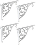 Shelf Brackets 4 Inch 4 Pack Heavy Duty White Wall Bracket Victorian Kitchen by khtumeware