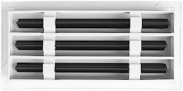 BUILDMART - 14x6 White Modern AC Vent Cover - Decorative Air Vent - Standard - Image 2
