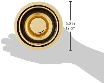 Keeney K5417DSPB Garbage Disposal Flange and Stopper, Polished Brass - Image 2