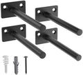 LEOPO 4-Pack 5 inch Floating Shelf Brackets, Hidden Shelf Bracket by FinestHomeDecor