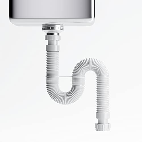 1 1/2" or 1 1/4" Double Bowl Sink Drain, Expandable & Flexible All-in-One - Image 4