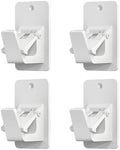 Universal Curtain Rod Holders, No Drill Curtain Rod Brackets, Self Adhesive by EKOTTOK
