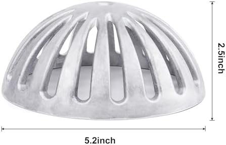 Aluminum Floor Drain Cover, Heavy Duty Dome Cover 5-1/2" - Image 4