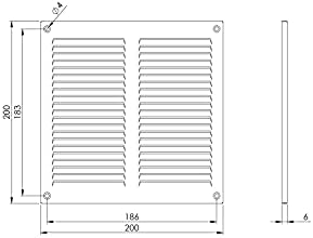 6x6 Vent Cover with Built-in Screen - Image 2