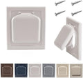 NO-PEST VENT Dual Door Dryer Vent Cover 4 Inch Outdoor, Made in USA, Highest by No-PestVent