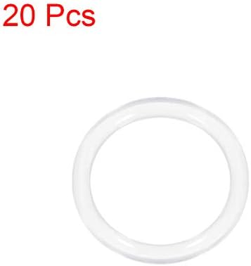 uxcell Silicone O-Ring 29x23x3mm VMQ Seal Ring Gasket White 20pcs - Image 3