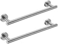 Nolimas Brushed Nickel Bath Towel Bar Single Bars Towel Rack Rod Classic Wall by Giveyourbathroomanewlook