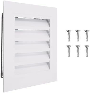 PATIKIL 10 x 10 Inch Gable Vent, 8 x 8 Inch Duct Opening Size by PATIKIL