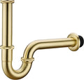 Bathroom Basin Sink U Shape Trap, Brass Core Adjustable Height 1-1/4 Bottle by Segistan