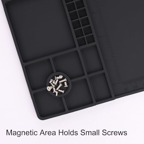 Premium Heat Resistant 932°F 22"x 14.2" Magnetic Silicone Soldering Mat - Image 4