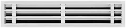 BUILDMART - 28x6 Modern AC Vent Cover - Decorative White Aluminum Air Vent - - Image 2