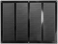 Repa Market Air Vent Cover 16x12 Inch Black Galvanized Steel Louvered Grill by RepaMarket