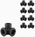 3/4" 3-WAY ELBOW Industrial Threaded Black Iron Pipe Fittings; Black Satin by PRIMPIPEWORKS