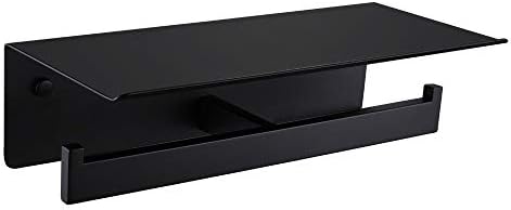 APLusee Matte Black Double Toilet Paper Holder by APLusee