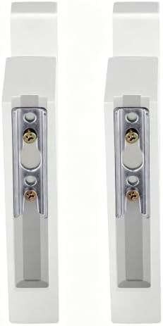 6 Pack White Curtain Hooks for Wall, Wooden Shower Rod Holder - Image 6