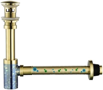 Bathroom Sink P-Trap Complete Set Adjustable Threaded Tube 1-1/4 Bottle Trap - Image 4