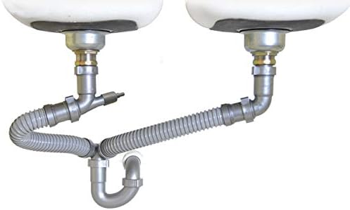 Snappy Trap Double Bowl Kitchen Sink Drain Kit, 1-1/2" by Coflex