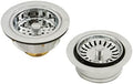 Westbrass CO2165S-05 COMBO PACK 3-1/2" Post Style Large Kitchen Sink Basket by Westbrass