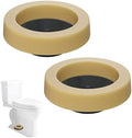 Hibbent 2 Pcs Universal Extra Thick Toilet Wax Ring, Wax Ring by Hibbent