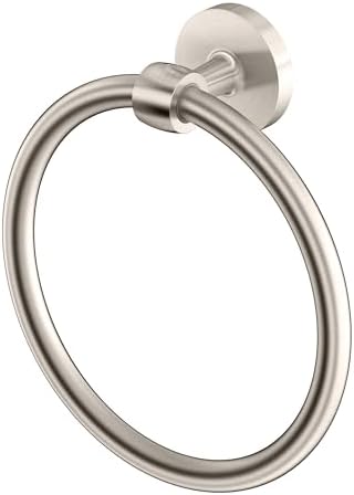 Gatco 5212SN Gibson Towel Ring, Wall Mounted Hand Towel Holder by Gatco