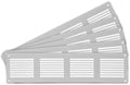 Repa Market 5-Pack 16x4 Inch Scratch Resistant Air Vent Cover by RepaMarket
