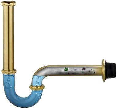 Thickened Brass P Trap: 1 1/4 Bottle P-Trap Bathroom Sink - Image 6
