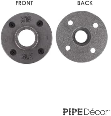 PIPE DECOR 1 "Floor Flange Fitting, Malleable Iron, Fits One Inch Diameter - Image 5