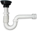 Corrugated P-Trap Drain Kit, All-In-One Plumbing Set by ProBuildersHardware