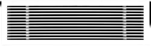 HVAC Premium 32"W X 6"H Linear Aluminum Clip-On Bar Return Air Grille by HVACPremium