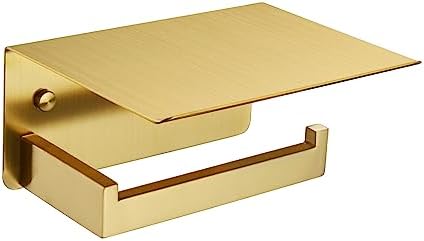 APLusee Brushed Dark Gold Toilet Paper Holder by APLusee