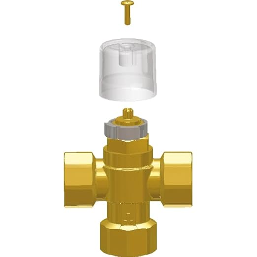1 Inch, LF Brass Thermostatic Mixing Valve, - Image 3