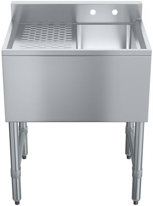 AmGood One Compartment Stainless Steel Under bar Sink - Image 2