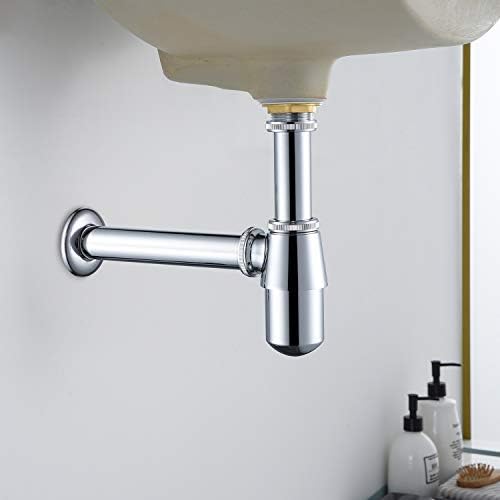 Bathroom Basin Sink Bottle Trap Waste Pipe 1-1/4 inch Slip Inlet Drain Tube Kit - Image 2