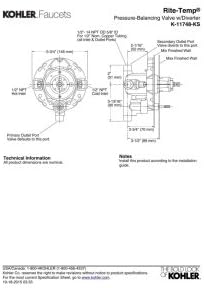 KOHLER 11748-KS-NA Rite-Temp 1/2" Pressure-Balancing Valve - Image 3