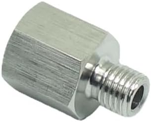1 Piece 1/8" NPT Pipe Female x M8*1 Male Metric Gauge Adapter Stainless 304 - Image 2
