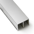Top Double Channel Track for Bypass & French Sliding Screen Doors, Aluminum | by MetroScreenworks