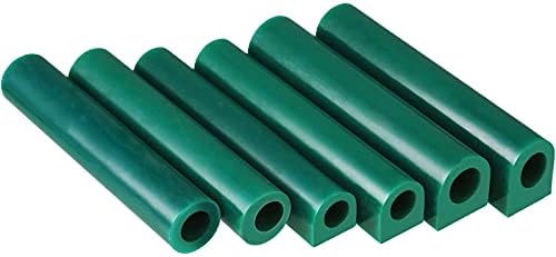 Nuanchu 6 Pcs Carving Wax Ring Tube Green by Nuanchu