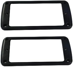 Guyker Metal Flat Humbucker Cover, Pickup Mounting Ring Set by guyker