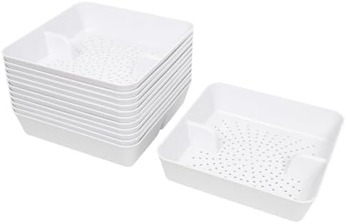 GSW 12 Pcs FS-PB ABS Plastic Floor Sink Drain Strainer Drop-in Basket, Catch by GSW